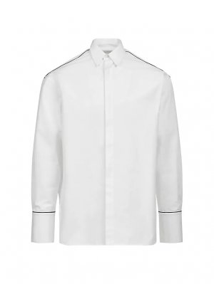 Рубашка из поплина с окантовкой , белый Ferragamo