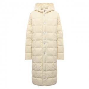 Пуховая куртка Jil Sander. Цвет: кремовый
