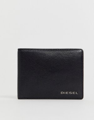 Черный кожаный бумажник Diesel