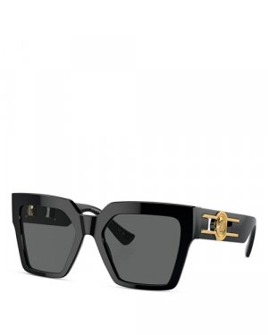 0VE4458 Солнцезащитные очки-бабочки, 54 мм , цвет Black Versace