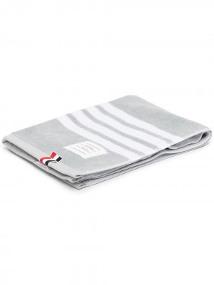 Маленькое полотенце с полосками 4-Bar Thom Browne. Цвет: 035 med grey