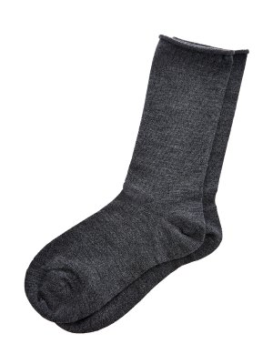 Высокие носки из мягкой кашемировой пряжи BRUNELLO CUCINELLI. Цвет: серый