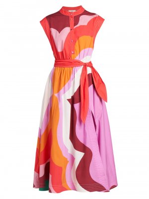 Платье-рубашка Paisley Wave с короткими рукавами , оранжевый Etro