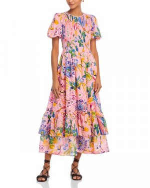 Платье миди со сборками Quant , цвет Pink Banjanan