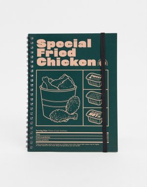 Блокнот формата A5 с надписью special fried chicken на обложке Typo-Мульти TYPO