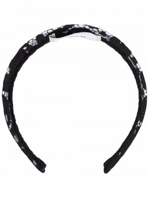 Lace-pattern cotton headband Erdem. Цвет: черный