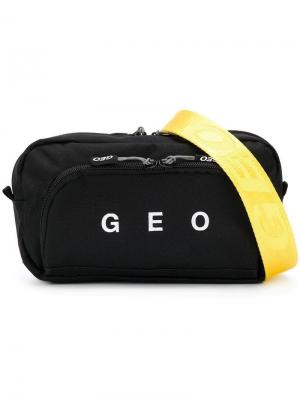 Поясная сумка с логотипом Geo. Цвет: черный