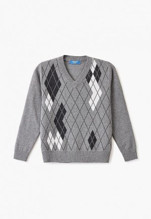 Пуловер Школьная Пора. Цвет: серый