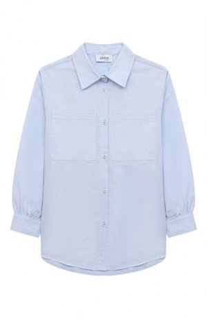 Хлопковая блузка Aletta. Цвет: голубой