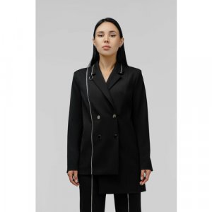 Пиджак , размер 50, черный IZ13. Цвет: черный