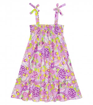 Платье из хлопка с цветочным принтом , фиолетовый Vilebrequin