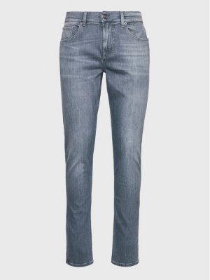 Узкие зауженные джинсы, серый 7 For All Mankind