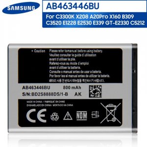 Оригинальный сменный аккумулятор для телефона AB463446BU C3300K X208 B189 F299 C3520 E339 AB463446BC AB463446BE AB463446BA 800 мАч Samsung