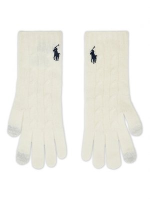 Женские перчатки , экрю Polo Ralph Lauren