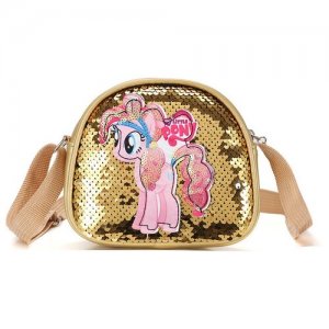 Сумочка стильная детская для девочки my Little Pony сумка моя Маленькая Лошадка пони. Цвет: розовый/золотистый/желтый