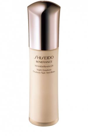 Ночная эмульсия с комплексом против морщин 24 часа Benefiance Shiseido. Цвет: бесцветный