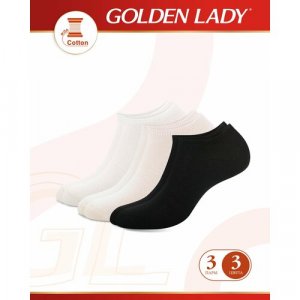 Носки , 3 пары, размер 39-41, красный, мультиколор Golden Lady. Цвет: микс/красный