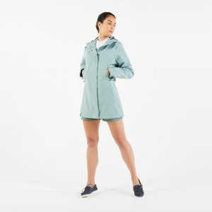 Парусная куртка восковая женская непромокаемая - Sailing 300 светло-зеленый TRIBORD, цвет gruen Tribord