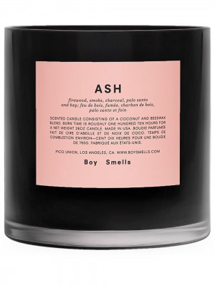 Свеча Ash Boy Smells. Цвет: черный