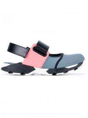 Спортивные сандалии в стиле колор-блок Marni. Цвет: черный