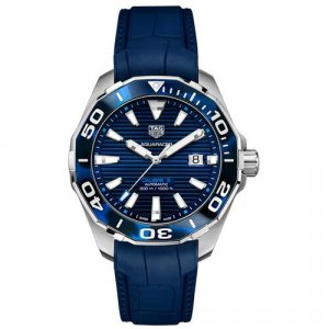 Наручные часы Automatic WAY201P.FT6178, серебряный, синий TAG Heuer. Цвет: серебристый/синий