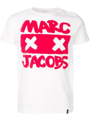 Футболка с принтом-логотипом Marc Jacobs. Цвет: белый