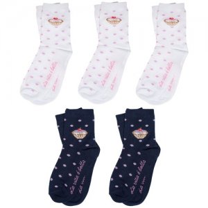 Комплект из 5 пар детских носков микс 4, размер 14-16 ХОХ. Цвет: мультиколор