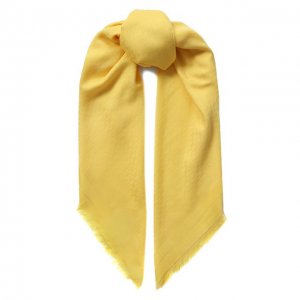 Шерстяной платок BOSS. Цвет: жёлтый