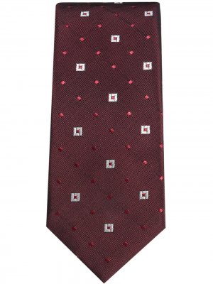 Комплект из жаккардового галстука и маски Dolce & Gabbana. Цвет: красный