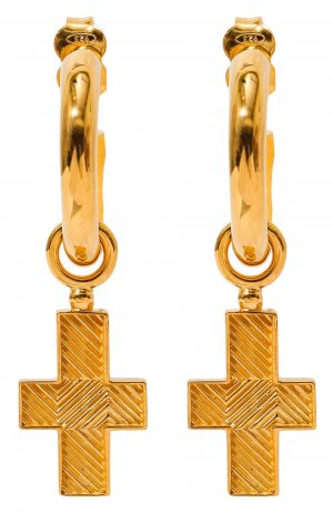 Серьги Fima Copine jewelry. Цвет: золотой