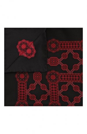 Шелковый платок Stefano Ricci. Цвет: красный