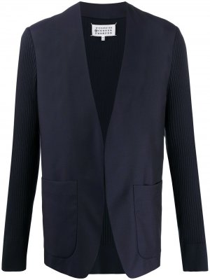 Пиджак с контрастными рукавами Maison Margiela. Цвет: синий