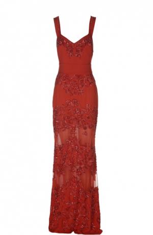 Вечернее платье Elie Saab. Цвет: красный