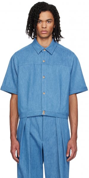 Синяя джинсовая рубашка 50-х годов King & Tuckfield