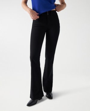 Расклешенные джинсы Women's Secret с расклешенной посадкой и средней , черный Salsa Jeans
