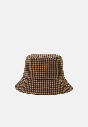 Шляпа GINGHAM BUCKET , желудь коричневый Becksöndergaard