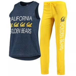 Женский спортивный комплект из майки и брюк Cal Bears Team темно-синего/золотого цвета Unbranded