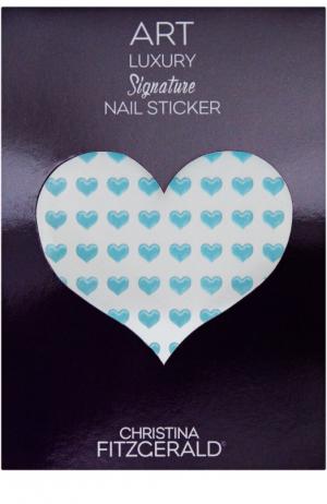 Наклейка для ногтей Синее сердечко (96 шт) Christina Fitzgerald. Цвет: бесцветный