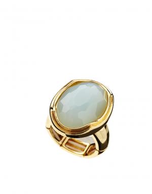 Массивное кольцо с пастельными камнями Tallulah Tu Talullah. Цвет: мятный