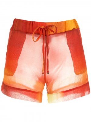 Легкие шорты Amir Slama. Цвет: оранжевый