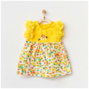 Платье для девочки AndyWawa серия Hello sunshine желтое, размер 74-80 Andy Wawa. Цвет: желтый