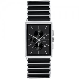 Наручные часы GREENWICH , серебряный, черный. Цвет: черный