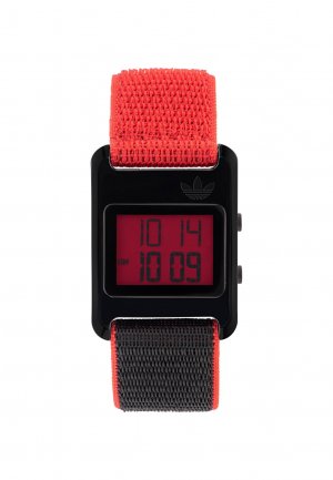 Цифровые часы Retro Pop Digital adidas Originals, цвет black and red Originals