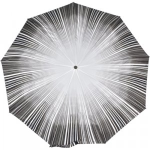 Зонт женский , автомат, арт.239997 черно-серый ZEST. Цвет: серый/черный