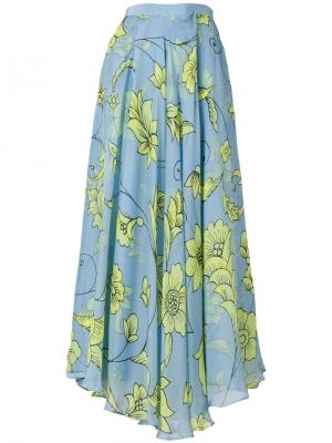 Плиссированная юбка с цветочным принтом Miahatami