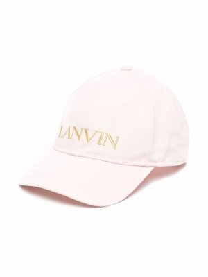 Кепка с вышитым логотипом LANVIN Enfant. Цвет: розовый