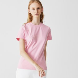 Футболки Женская футболка Slim Fit Lacoste. Цвет: розовый