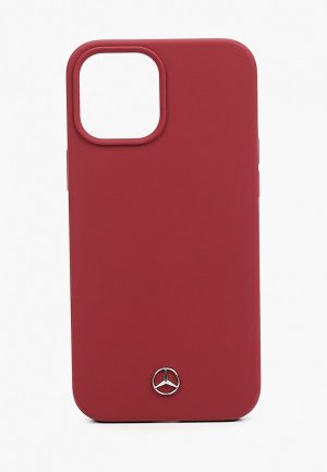 Чехол для iPhone Mercedes-Benz 12 Pro Max (6.7), Liquid silicone Red. Цвет: бордовый