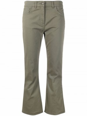 Kick-flare cropped trousers ASPESI. Цвет: зеленый