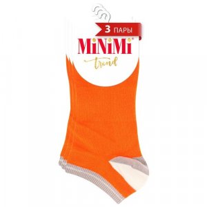 Женские носки укороченные, размер 39-41, оранжевый MiNiMi. Цвет: оранжевый/orange